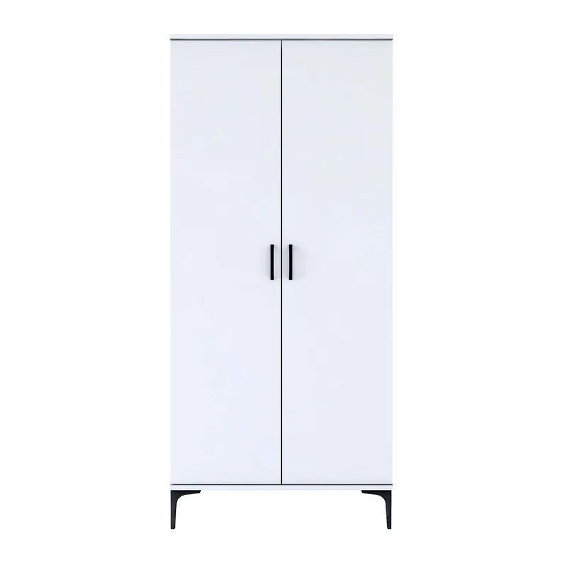 Baderomsskap Wallxpert Cleos-hylle (90 x 198,6 x 45 cm) hvit, Hvit