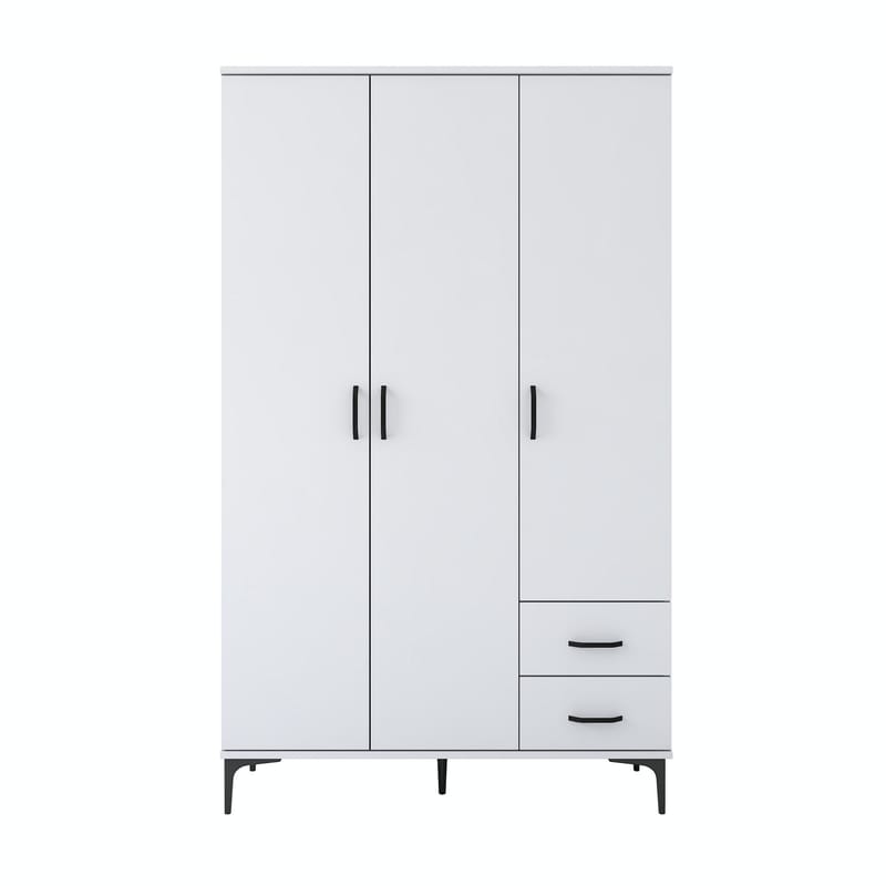 Baderomsskap Wallxpert Dara (120 x 198,6 x 45 cm) Hvit - Hvit - Hus & oppussing - Kjøkken & bad - Baderom - Baderomsmøbler & baderomsinnredning - Baderomsskap