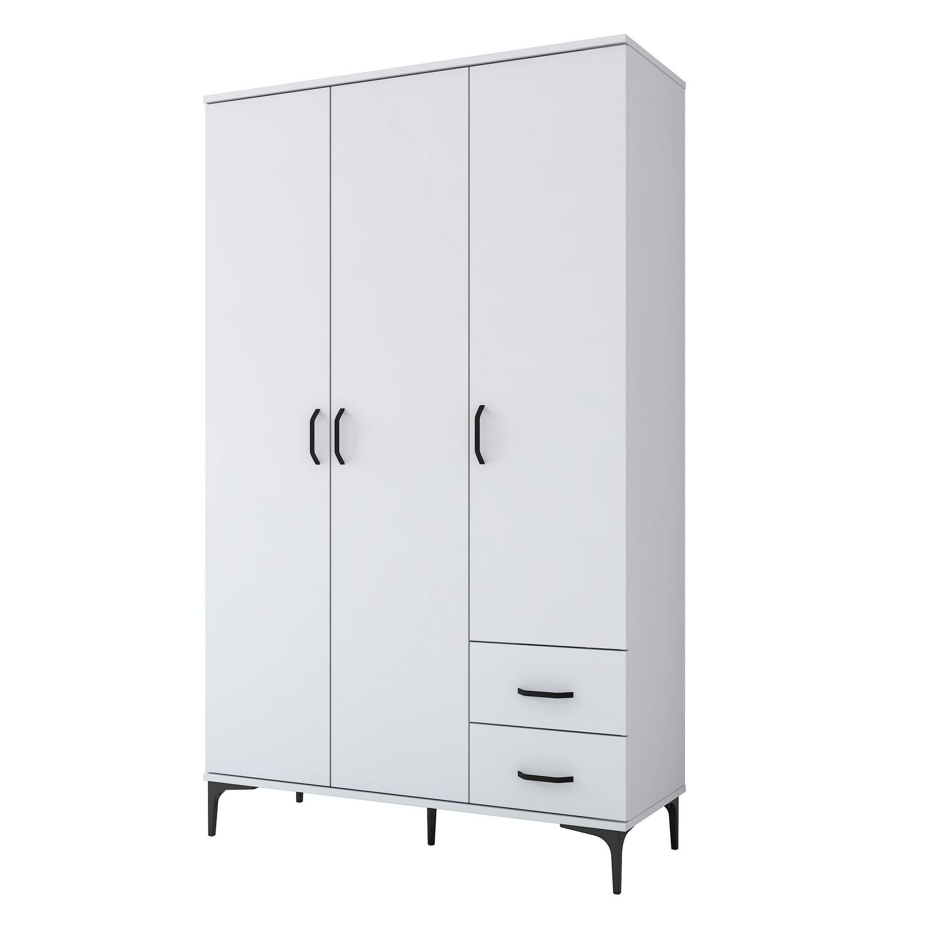 Baderomsskap Wallxpert Dara (120 x 198,6 x 45 cm) Hvit - Hvit
