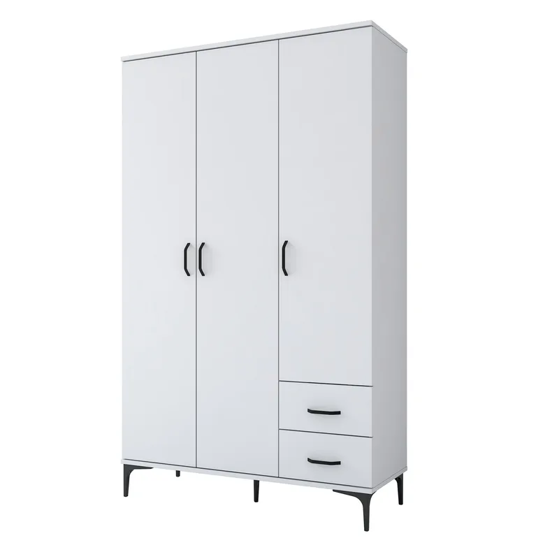 Baderomsskap Wallxpert Dara (120 x 198,6 x 45 cm) Hvit, Hvit