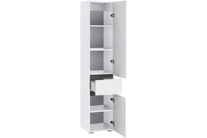 Baderomsskap Wisla 38x35x180 cm, Hvit - 38x35x180 cm, Hvit - Hus & oppussing - Kjøkken & bad - Baderom - Baderomsmøbler & baderomsinnredning - Baderomsskap