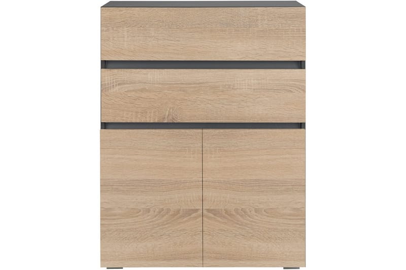 Baderomsskap Wisla 76x35x98 cm, Antrasitt/Eik - 76x35x98 cm, Antrasitt/Eik - Hus & oppussing - Kjøkken & bad - Baderom - Baderomsmøbler & baderomsinnredning - Baderomsskap