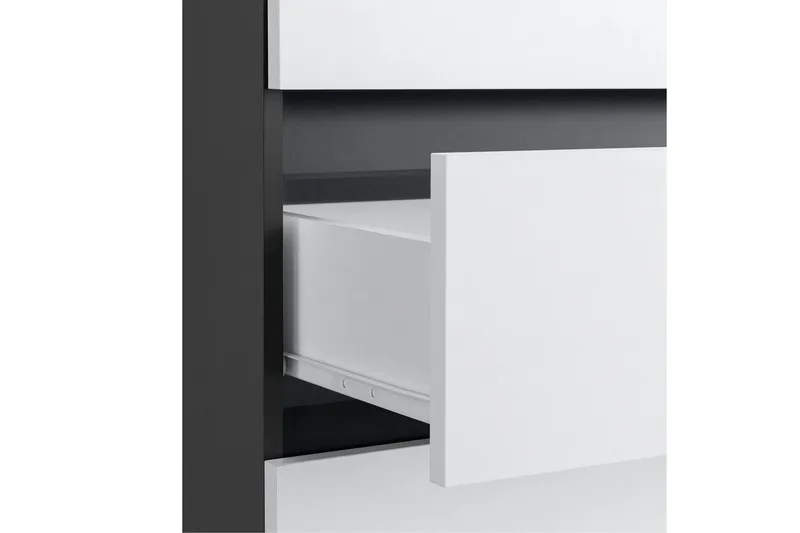 Baderomsskap Wisla 76x35x98 cm, Antrasitt/Hvit - 76x35x98 cm, Antrasitt/Hvit - Hus & oppussing - Kjøkken & bad - Baderom - Baderomsmøbler & baderomsinnredning - Baderomsskap