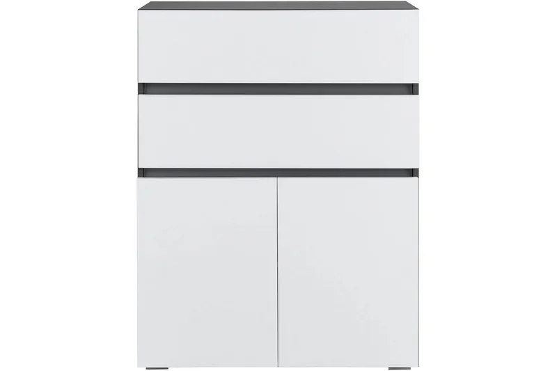 Baderomsskap Wisla 76x35x98 cm, Antrasitt/Hvit - 76x35x98 cm, Antrasitt/Hvit - Hus & oppussing - Kjøkken & bad - Baderom - Baderomsmøbler & baderomsinnredning - Baderomsskap