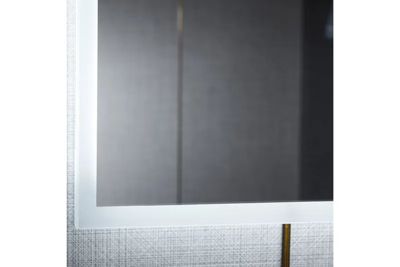 Baderomsspeil 100x80 cm med LED-belysning og anti-dugg - Hus & oppussing - Kjøkken & bad - Baderom - Baderomsmøbler & baderomsinnredning - Baderomsspeil