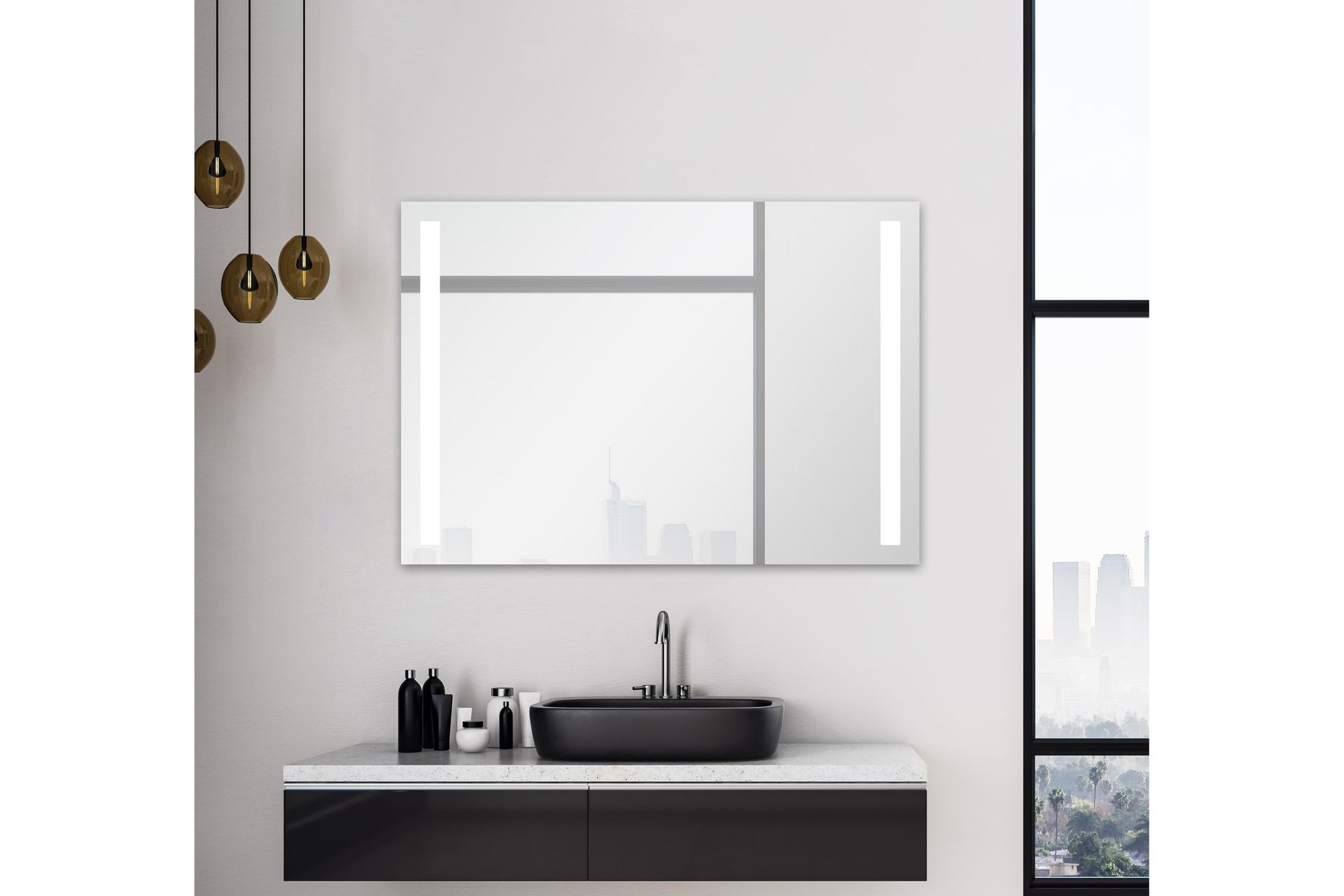 Allejaure Baderomsspeil 70 cm LED-Lys - Hus & oppussing - Kjøkken & bad - Baderom - Baderomsmøbler & baderomsinnredning - Baderomsspeil