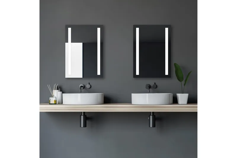 Allejaure Baderomsspeil 70 cm LED-Lys - Hus & oppussing - Kjøkken & bad - Baderom - Baderomsmøbler & baderomsinnredning - Baderomsspeil