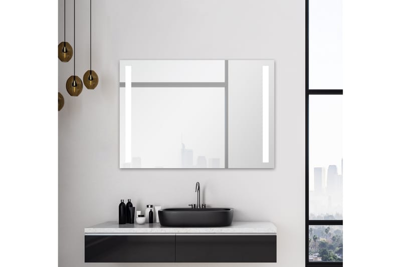 Allejaure Speil 140x70 cm - Sølv - Hus & oppussing - Kjøkken & bad - Baderom - Baderomsmøbler & baderomsinnredning - Baderomsspeil