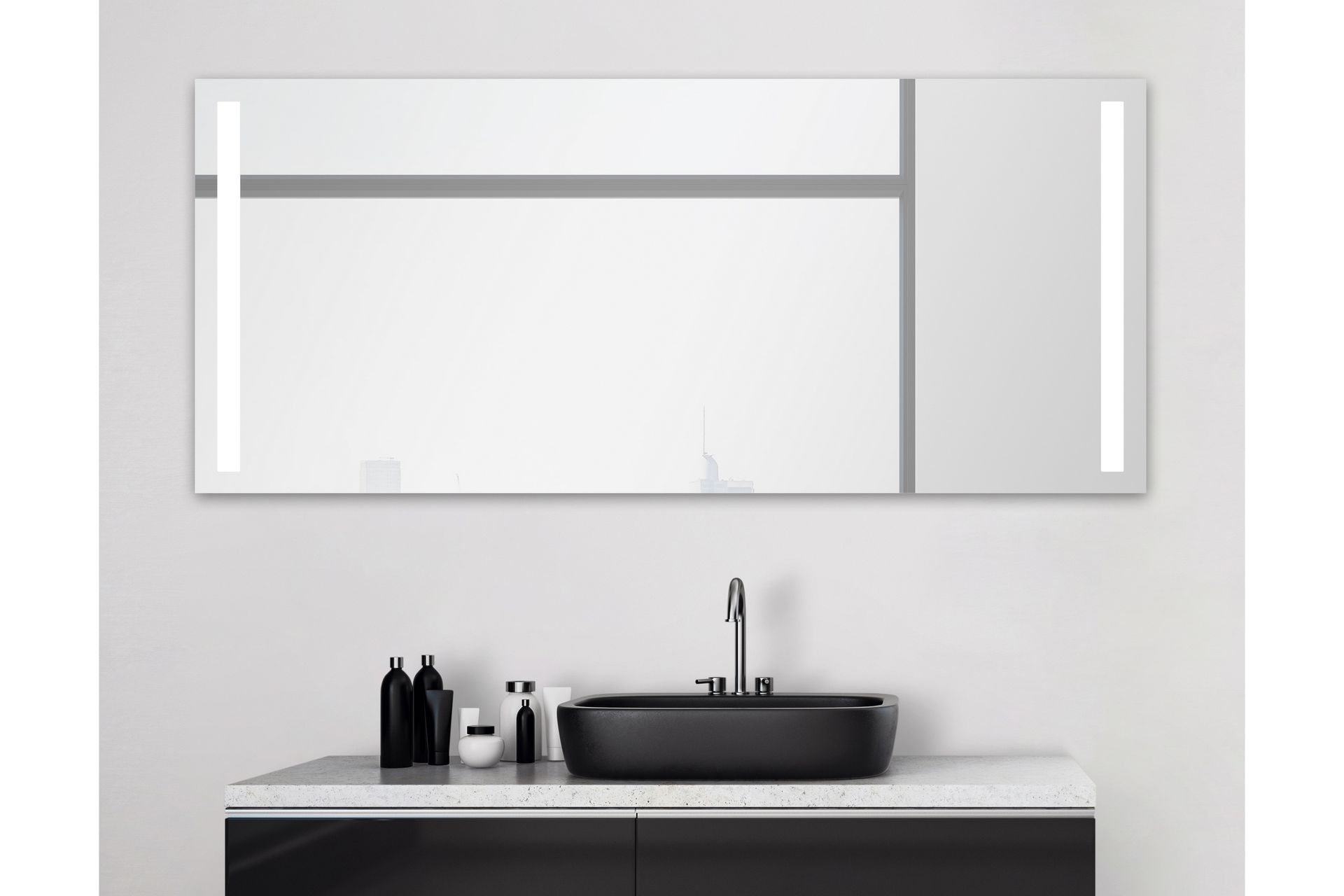 Allejaure Speil 160x70 cm - Sølv - Hus & oppussing - Kjøkken & bad - Baderom - Baderomsmøbler & baderomsinnredning - Baderomsspeil