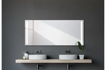 Allejaure Speil 160x70 cm - Sølv - Hus & oppussing - Kjøkken & bad - Baderom - Baderomsmøbler & baderomsinnredning - Baderomsspeil
