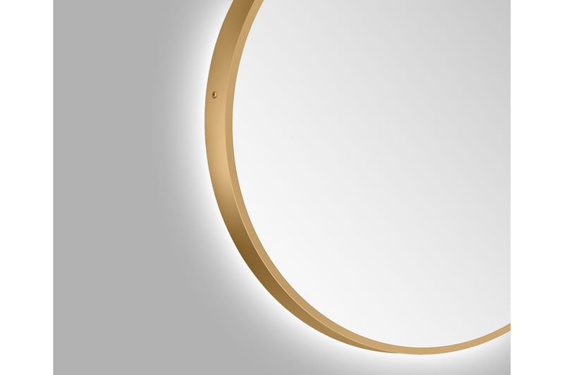 Allejaure Speil 80 cm Rundt - Gull - Hus & oppussing - Kjøkken & bad - Baderom - Baderomsmøbler & baderomsinnredning - Baderomsspeil