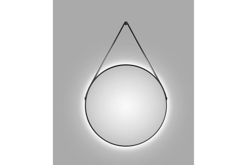 Allejaure Speil 80 cm Rundt - Svart - Hus & oppussing - Kjøkken & bad - Baderom - Baderomsmøbler & baderomsinnredning - Baderomsspeil