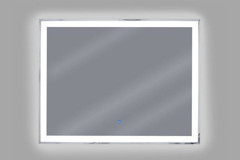 Argens Speil 70x90 cm LED - Sølv - Hus & oppussing - Kjøkken & bad - Baderom - Baderomsmøbler & baderomsinnredning - Baderomsspeil