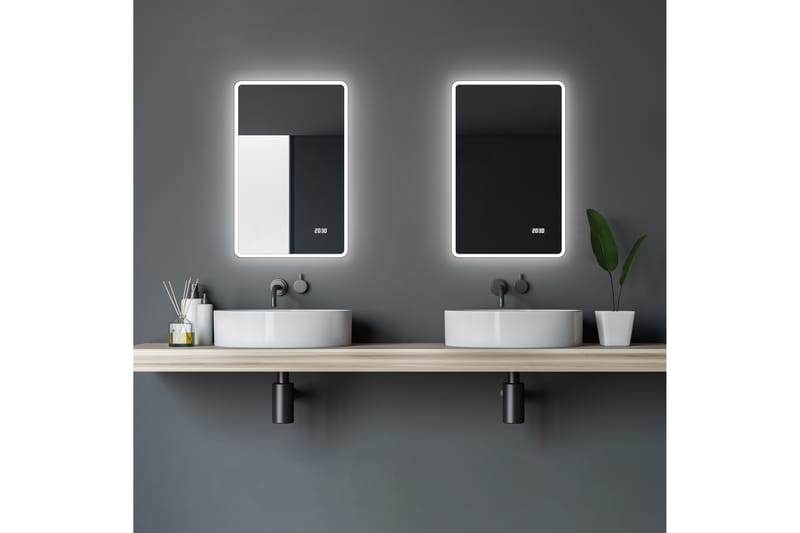 Aspsele Baderomsspeil 70 cm LED-Lys - Hus & oppussing - Kjøkken & bad - Baderom - Baderomsmøbler & baderomsinnredning - Baderomsspeil