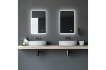 Aspsele Baderomsspeil 70 cm LED-Lys - Hus & oppussing - Kjøkken & bad - Baderom - Baderomsmøbler & baderomsinnredning - Baderomsspeil