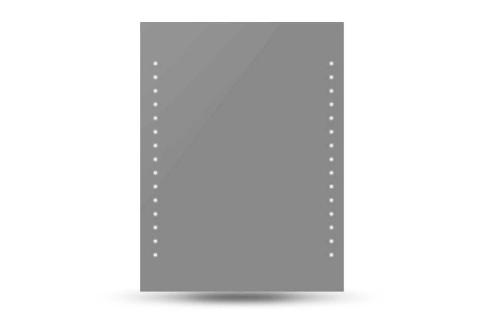 Bad speil med LED-lyser (60 x 80 cm) - Hus & oppussing - Kjøkken & bad - Baderom - Baderomsmøbler & baderomsinnredning - Baderomsspeil