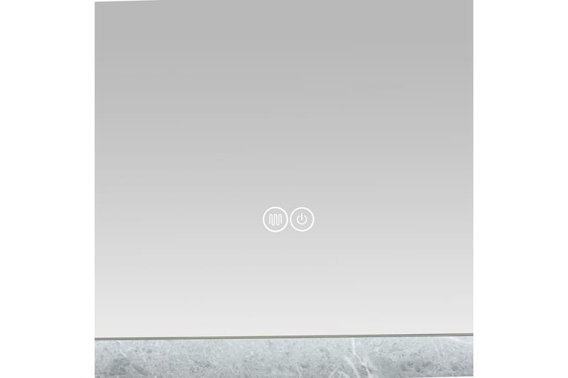 Baderomsspeil 60x80 cm med LED-belysning og anti-dugg - Hus & oppussing - Kjøkken & bad - Baderom - Baderomsmøbler & baderomsinnredning - Baderomsspeil