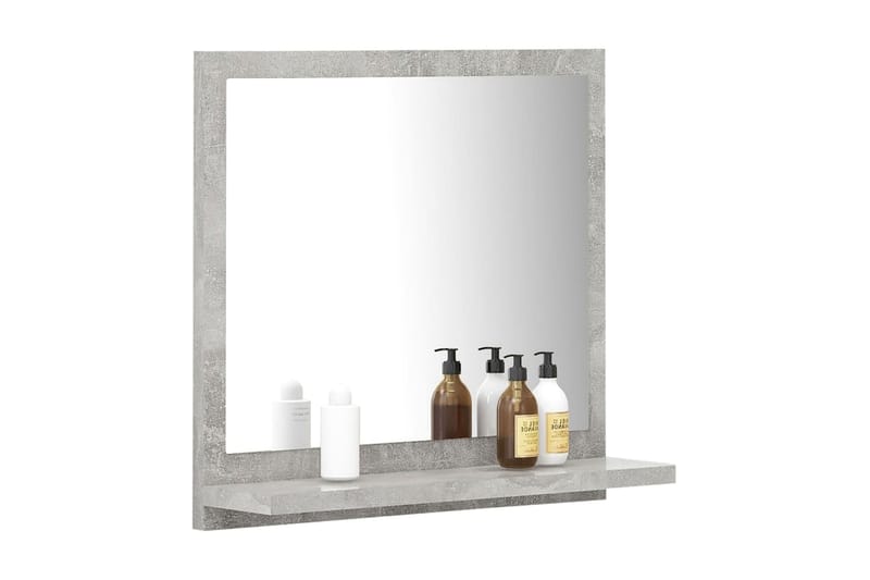 Baderomsspeil betonggrå 40x10,5x37 cm sponplate - Grå - Hus & oppussing - Kjøkken & bad - Baderom - Baderomsmøbler & baderomsinnredning - Baderomsspeil