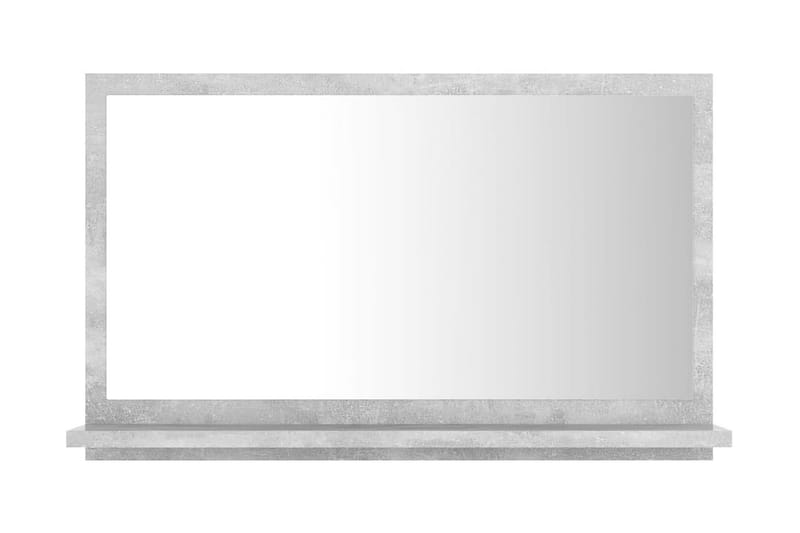 Baderomsspeil betonggrå 60x10,5x37 cm sponplate - Grå - Hus & oppussing - Kjøkken & bad - Baderom - Baderomsmøbler & baderomsinnredning - Baderomsspeil