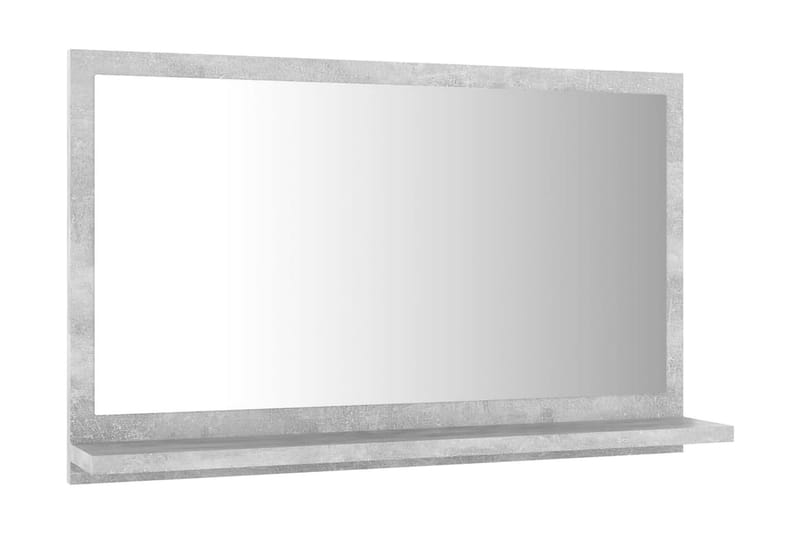 Baderomsspeil betonggrå 60x10,5x37 cm sponplate - Grå - Hus & oppussing - Kjøkken & bad - Baderom - Baderomsmøbler & baderomsinnredning - Baderomsspeil