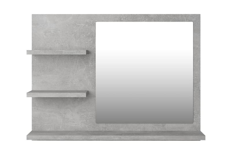 Baderomsspeil betonggrå 60x10,5x45 cm sponplate - Grå - Hus & oppussing - Kjøkken & bad - Baderom - Baderomsmøbler & baderomsinnredning - Baderomsspeil