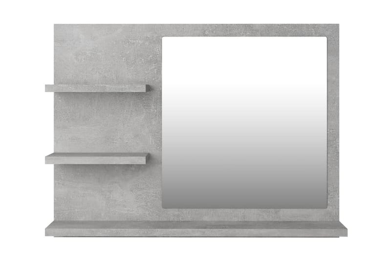 Baderomsspeil betonggrå 60x10,5x45 cm sponplate - Grå - Baderomsspeil