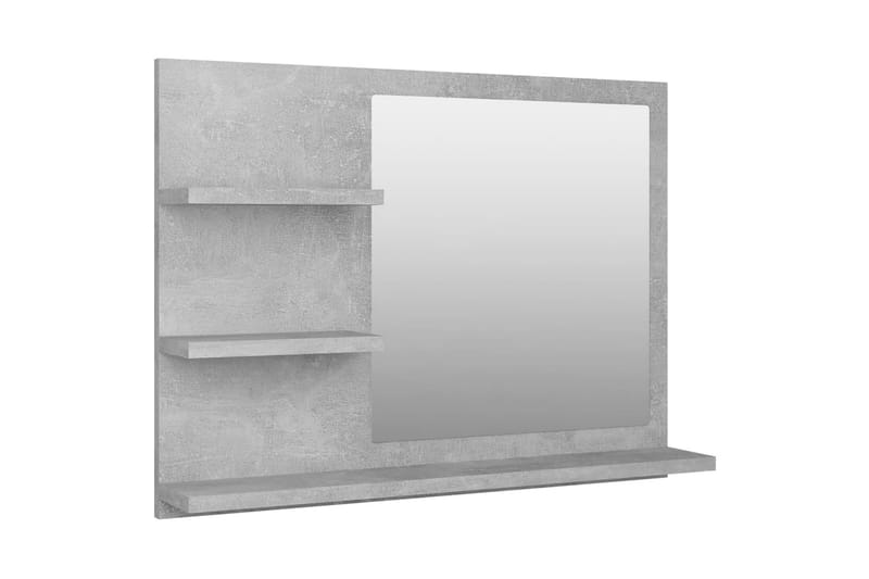 Baderomsspeil betonggrå 60x10,5x45 cm sponplate - Grå - Baderomsspeil