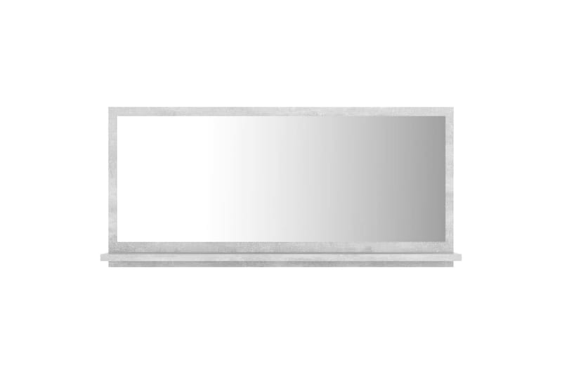 Baderomsspeil betonggrå 80x10,5x37 cm sponplate - Grå - Baderomsspeil