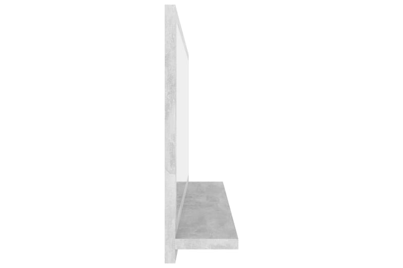 Baderomsspeil betonggrå 80x10,5x37 cm sponplate - Grå - Baderomsspeil