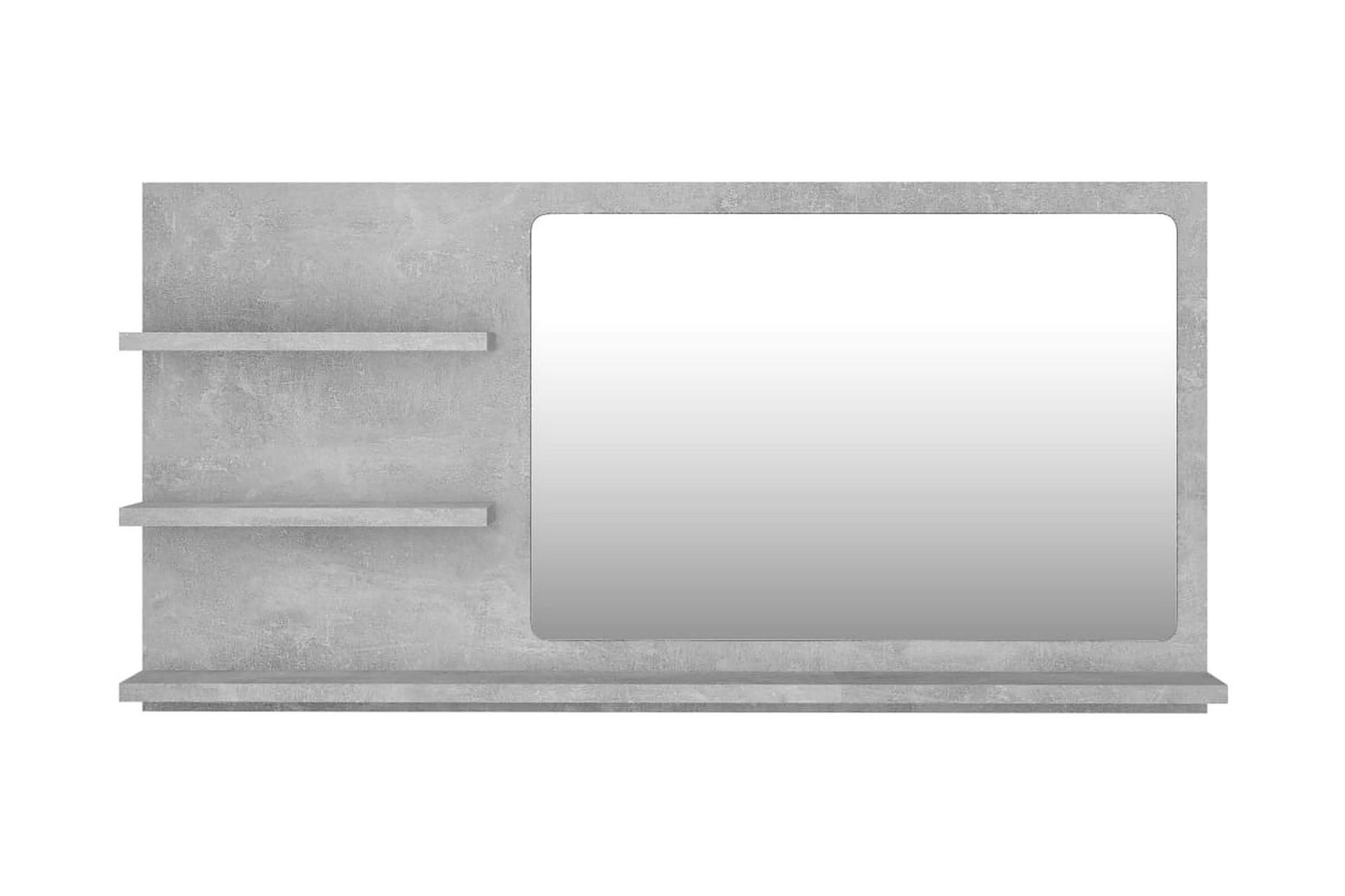 Baderomsspeil betonggrå 90x10,5x45 cm sponplate - Grå - Hus & oppussing - Kjøkken & bad - Baderom - Baderomsmøbler & baderomsinnredning - Baderomsspeil