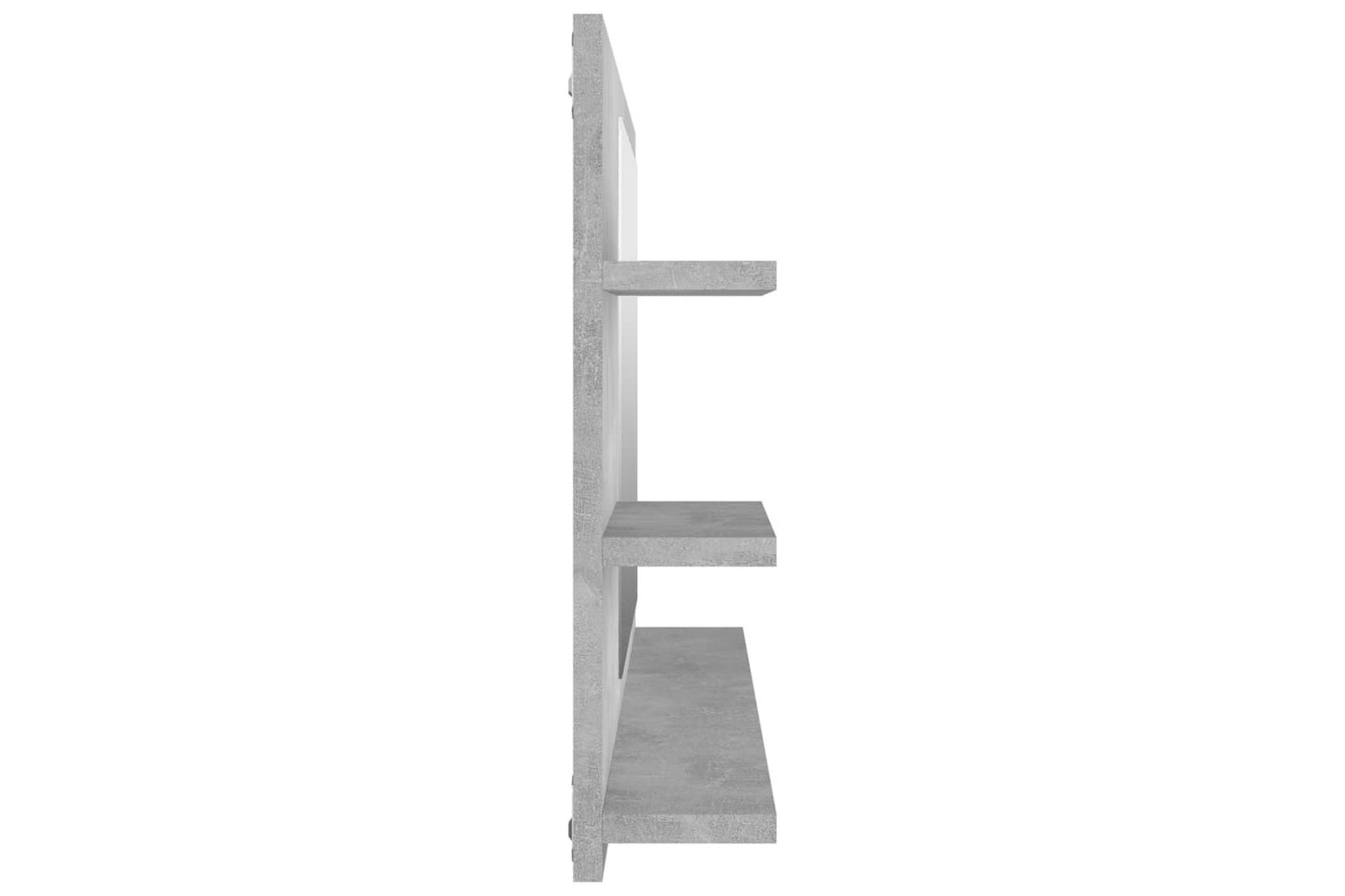 Baderomsspeil betonggrå 90x10,5x45 cm sponplate - Grå - Hus & oppussing - Kjøkken & bad - Baderom - Baderomsmøbler & baderomsinnredning - Baderomsspeil