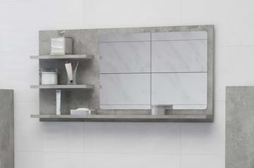 Baderomsspeil betonggrå 90x10,5x45 cm sponplate - Grå - Hus & oppussing - Kjøkken & bad - Baderom - Baderomsmøbler & baderomsinnredning - Baderomsspeil