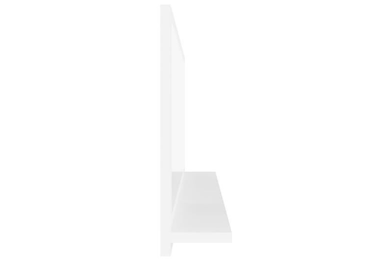 Baderomsspeil høyglans hvit 90x10,5x37 cm sponplate - Hvit - Baderomsspeil