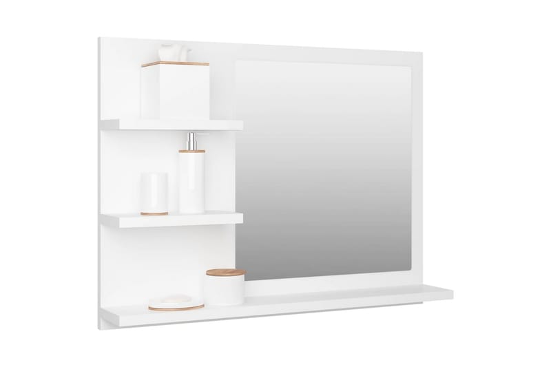 Baderomsspeil hvit 60x10,5x45 cm sponplate - Hvit - Hus & oppussing - Kjøkken & bad - Baderom - Baderomsmøbler & baderomsinnredning - Baderomsspeil