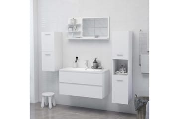 Baderomsspeil hvit 90x10,5x45 cm sponplate - Hvit - Hus & oppussing - Kjøkken & bad - Baderom - Baderomsmøbler & baderomsinnredning - Baderomsspeil