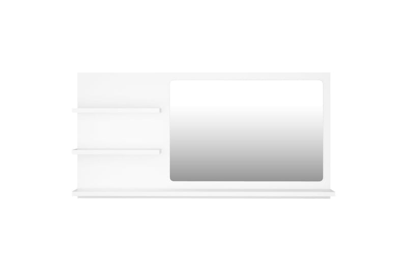 Baderomsspeil hvit 90x10,5x45 cm sponplate - Hvit - Baderomsspeil