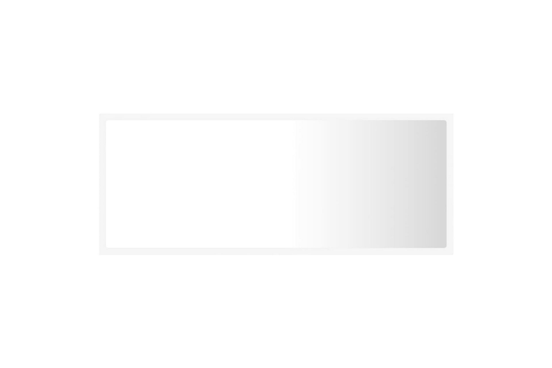 Baderomsspeil LED 100x8,5x37 cm sponplate hvit - Hvit - Hus & oppussing - Kjøkken & bad - Baderom - Baderomsmøbler & baderomsinnredning - Baderomsspeil