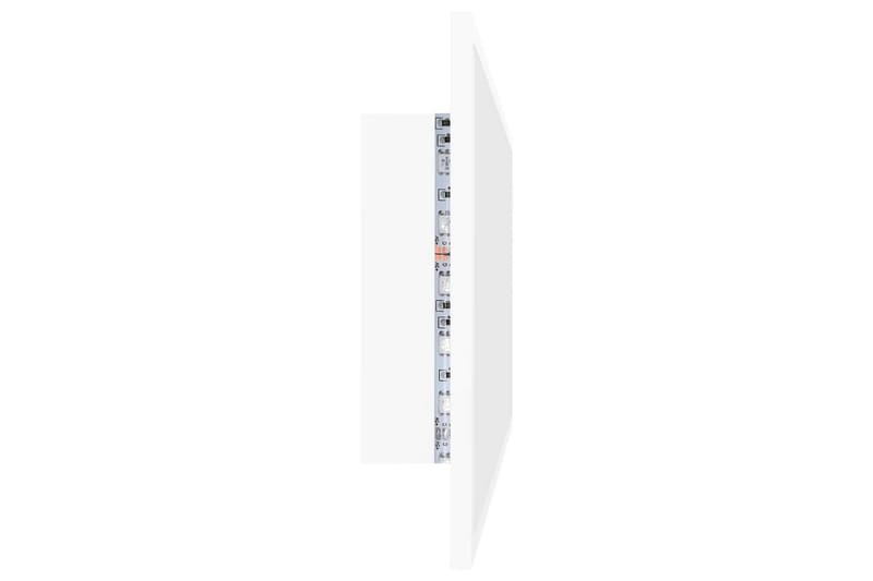 Baderomsspeil LED 100x8,5x37 cm sponplate hvit - Hvit - Hus & oppussing - Kjøkken & bad - Baderom - Baderomsmøbler & baderomsinnredning - Baderomsspeil
