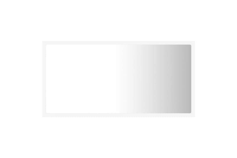 Baderomsspeil LED 80x8,5x37 cm sponplate hvit - Hvit - Hus & oppussing - Kjøkken & bad - Baderom - Baderomsmøbler & baderomsinnredning - Baderomsspeil