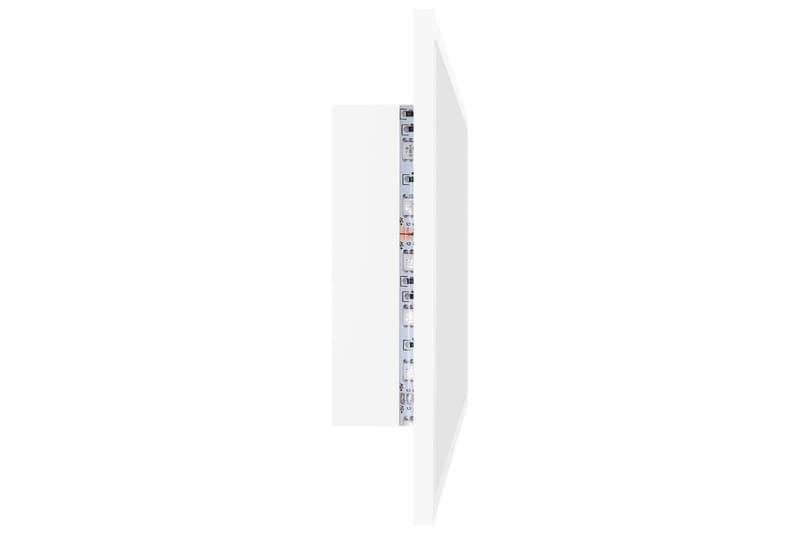 Baderomsspeil LED 80x8,5x37 cm sponplate hvit - Hvit - Hus & oppussing - Kjøkken & bad - Baderom - Baderomsmøbler & baderomsinnredning - Baderomsspeil