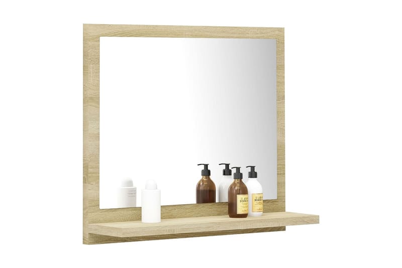 Baderomsspeil sonoma eik 40x10,5x37 cm sponplate - Brun - Hus & oppussing - Kjøkken & bad - Baderom - Baderomsmøbler & baderomsinnredning - Baderomsspeil