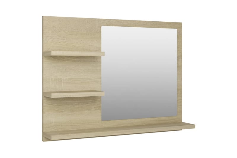 Baderomsspeil sonoma eik 60x10,5x45 cm sponplate - Brun - Hus & oppussing - Kjøkken & bad - Baderom - Baderomsmøbler & baderomsinnredning - Baderomsspeil