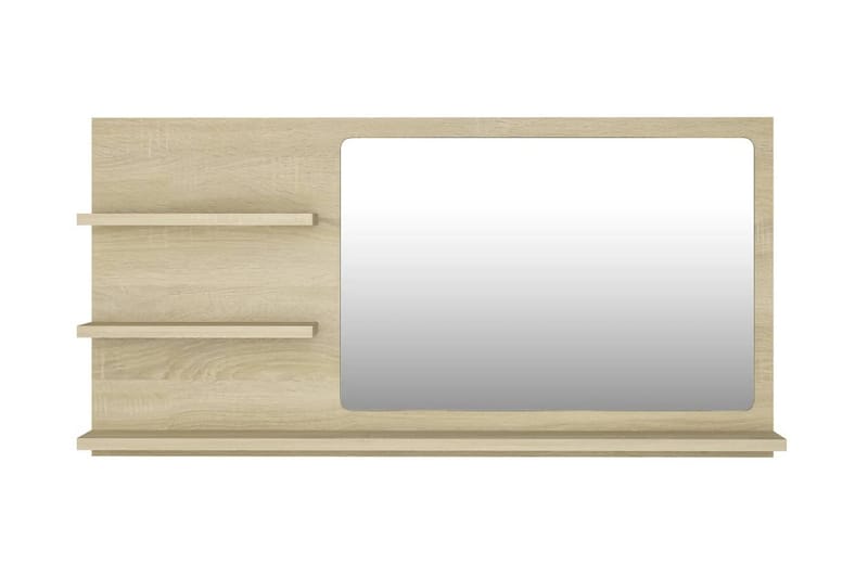 Baderomsspeil sonoma eik 90x10,5x45 cm sponplate - Brun - Hus & oppussing - Kjøkken & bad - Baderom - Baderomsmøbler & baderomsinnredning - Baderomsspeil