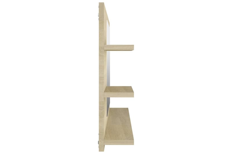 Baderomsspeil sonoma eik 90x10,5x45 cm sponplate - Brun - Hus & oppussing - Kjøkken & bad - Baderom - Baderomsmøbler & baderomsinnredning - Baderomsspeil