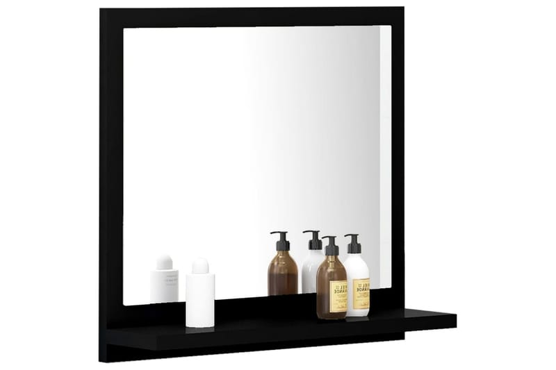 Baderomsspeil svart 40x10,5x37 cm sponplate - Svart - Hus & oppussing - Kjøkken & bad - Baderom - Baderomsmøbler & baderomsinnredning - Baderomsspeil