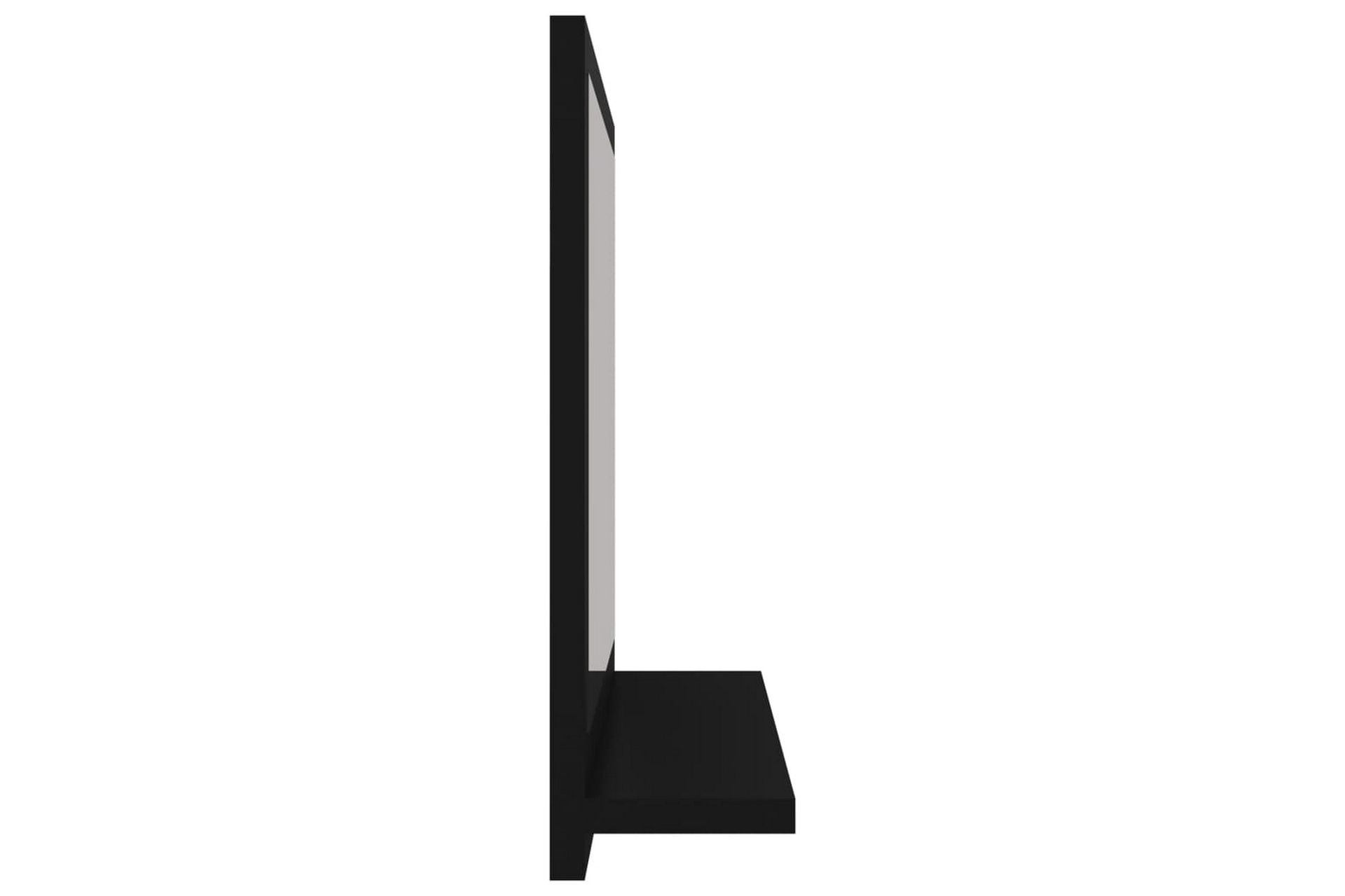 Baderomsspeil svart 40x10,5x37 cm sponplate - Svart - Hus & oppussing - Kjøkken & bad - Baderom - Baderomsmøbler & baderomsinnredning - Baderomsspeil