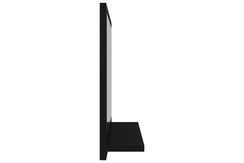 Baderomsspeil svart 40x10,5x37 cm sponplate - Svart - Baderomsspeil