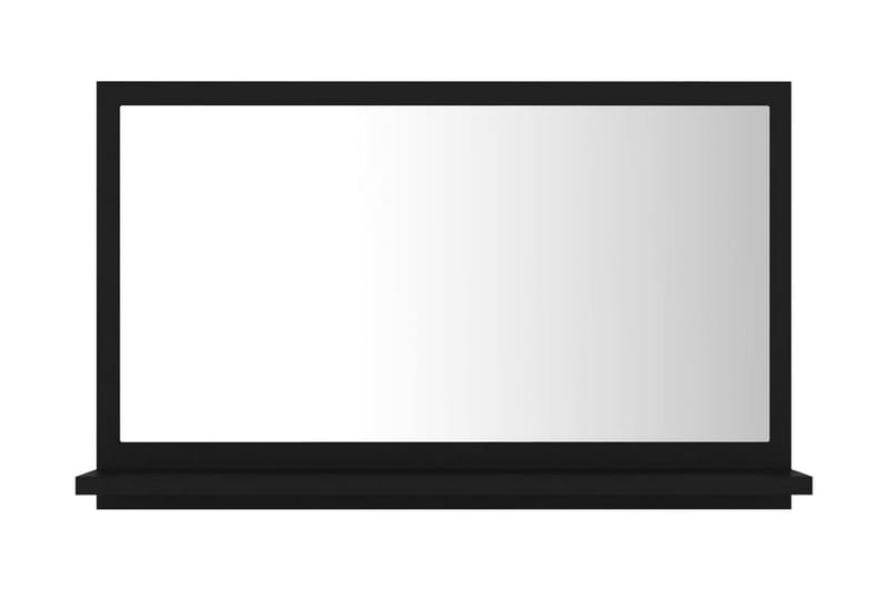 Baderomsspeil svart 60x10,5x37 cm sponplate - Svart - Hus & oppussing - Kjøkken & bad - Baderom - Baderomsmøbler & baderomsinnredning - Baderomsspeil
