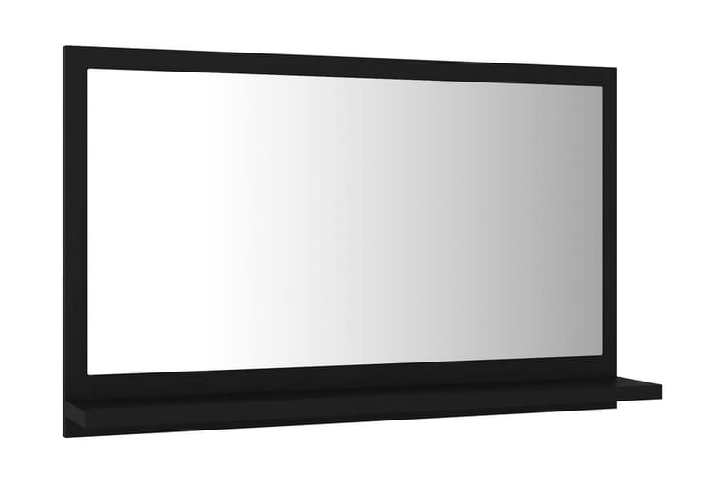 Baderomsspeil svart 60x10,5x37 cm sponplate - Svart - Hus & oppussing - Kjøkken & bad - Baderom - Baderomsmøbler & baderomsinnredning - Baderomsspeil