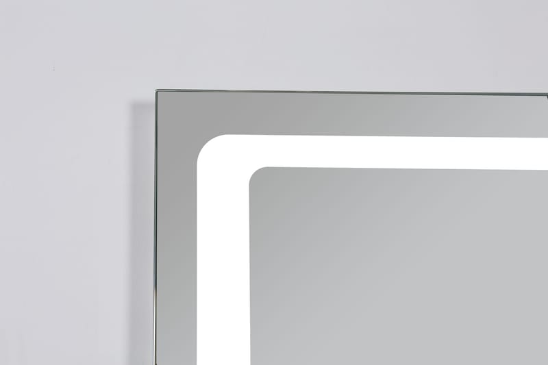 Basketorp Speil 120x70 cm - Sølv - Baderomsspeil - Baderomsspeil med belysning